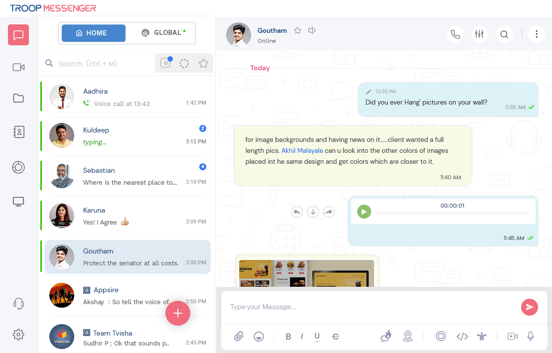 Self-Hosted Chat Software Solutions Troop Messenger